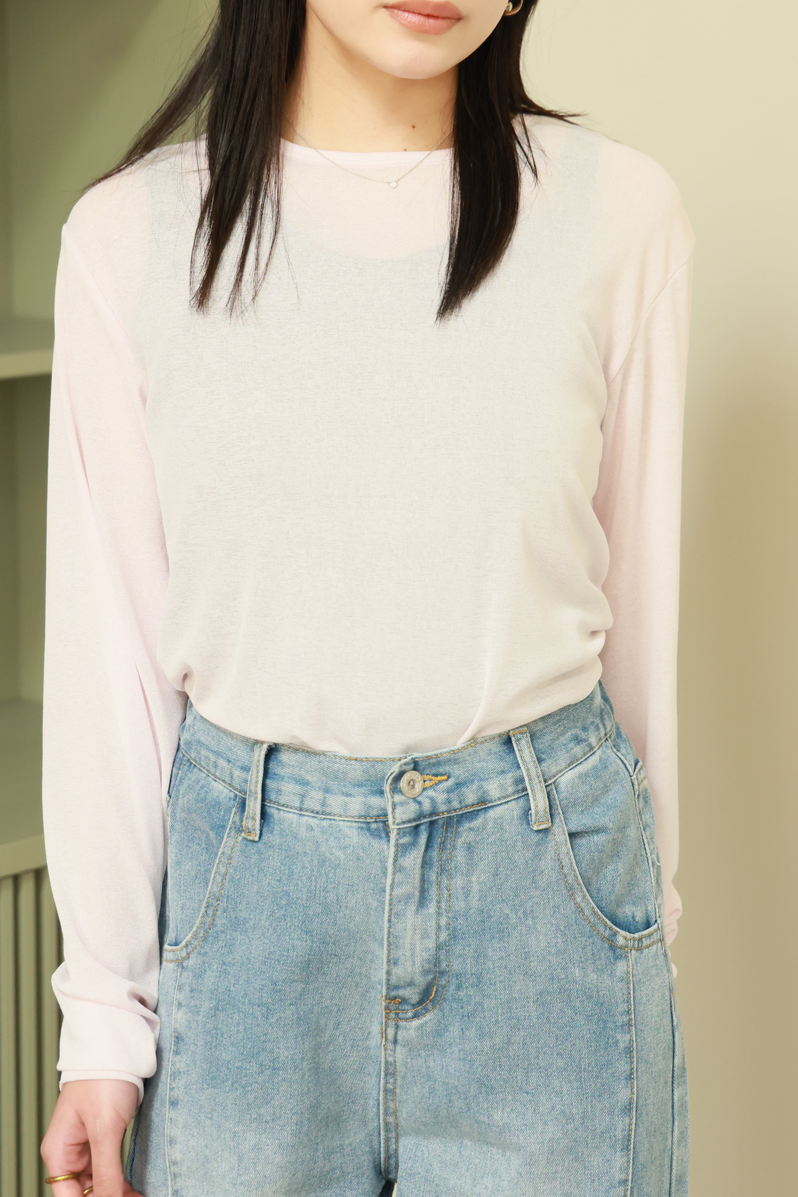 トップス Halfsleeve Sheer T-shirts Halfsleeve Sheer T-shirts（カットソー/Tシャツ）｜TODAYFUL